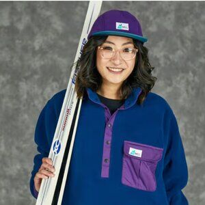 Mountain Equipment | Polartec 5 Panel Hat - Purple Teal - 50 Anniversary